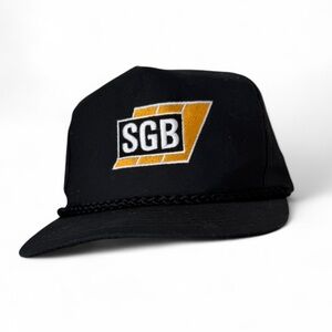 SHB Logo Black Rope Trucker Hat SnapBack